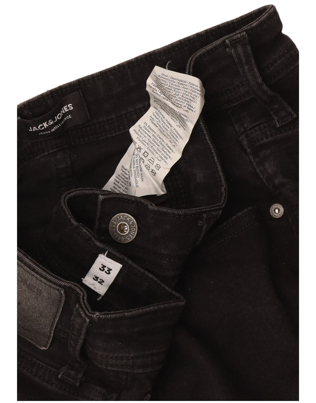 Jack & Jones Ανδρικό Τζιν GLENN Slim W33 L32 Γκρι βαμβακερό