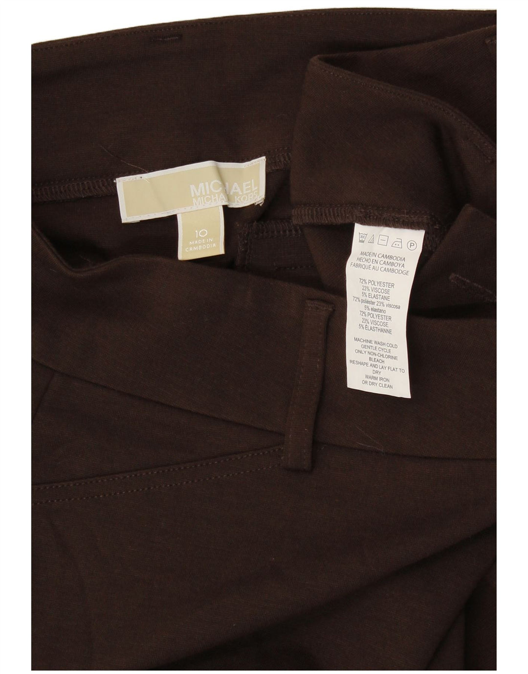 Michael Kors Γυναικείο Slim Suit Παντελόνι US 10 Large W32 L28 Brown