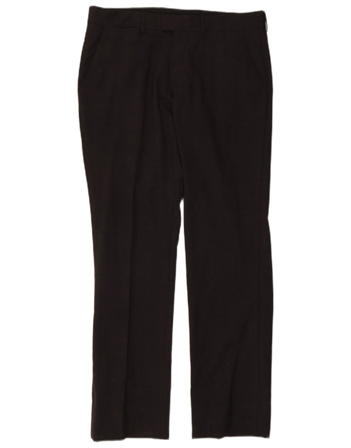 Zara Ανδρικό ίσιο παντελόνι EU 40 Medium W31 L30 Grey Polyester