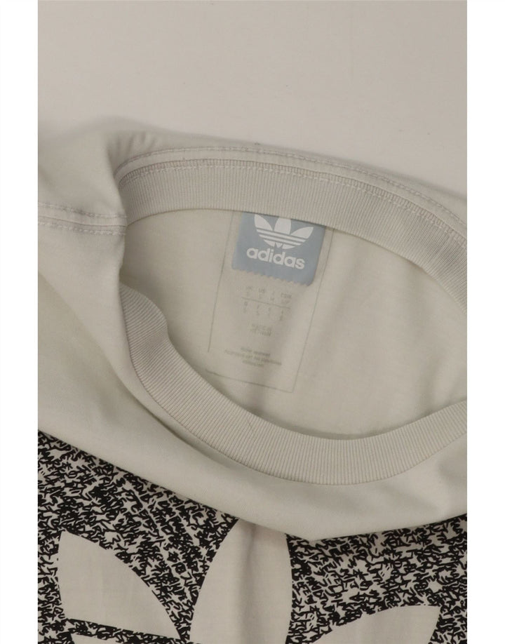 Ανδρικό γραφικό T-Shirt Adidas Top Μικρό λευκό βαμβακερό