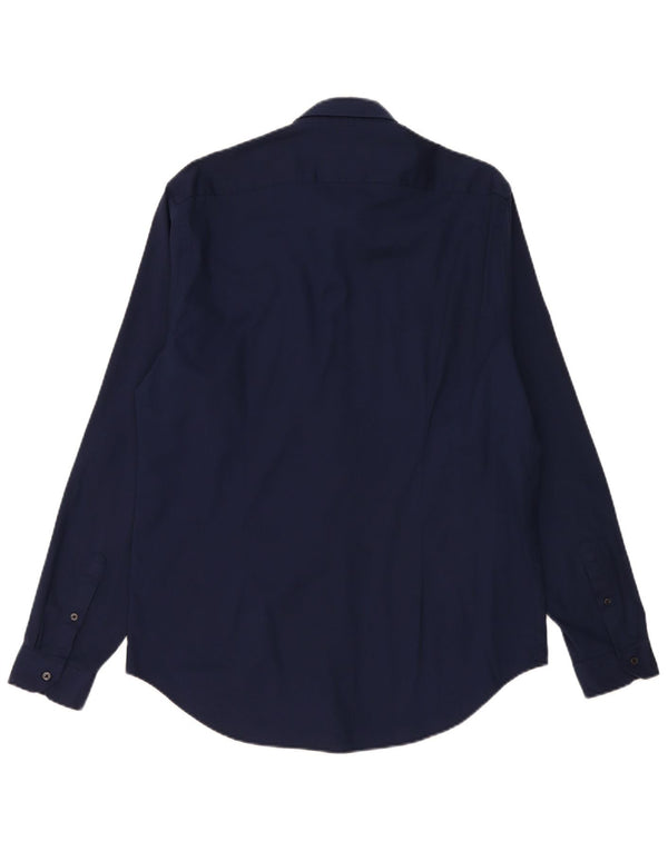 Ανδρικό πουκάμισο Zara Slim Fit XL Navy Blue
