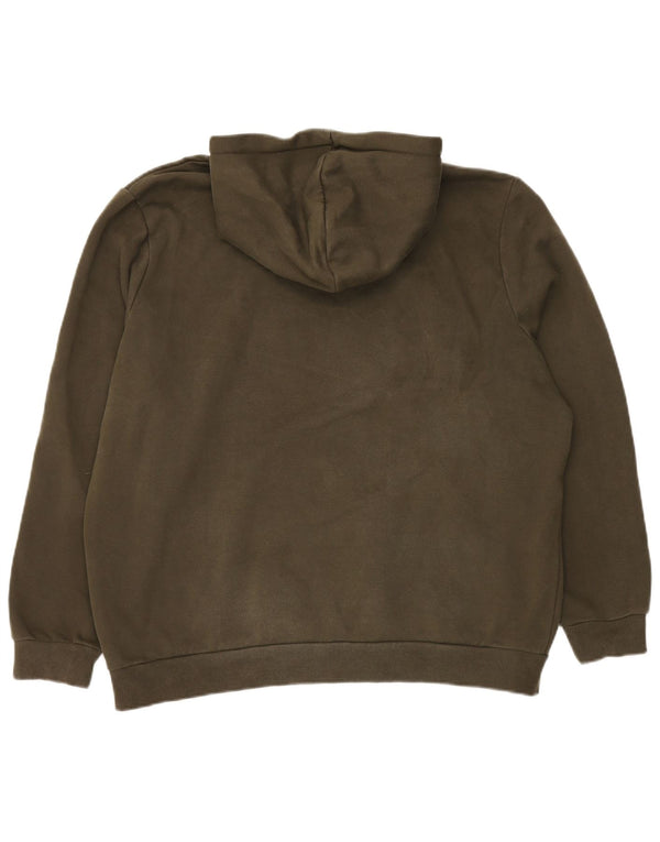 Puma Mens Graphic Hoodie Jumper XL Χακί βαμβακερό