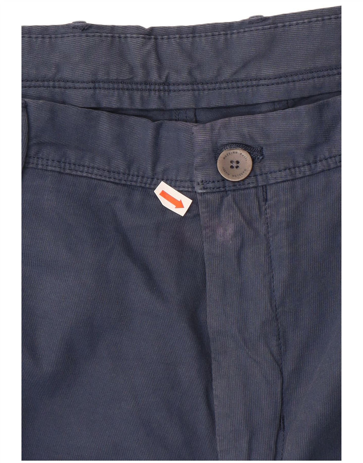 MASSIMO DUTTI Ανδρικό κωνικό παντελόνι Chino EU 48 XL W38 L30 Navy Blue
