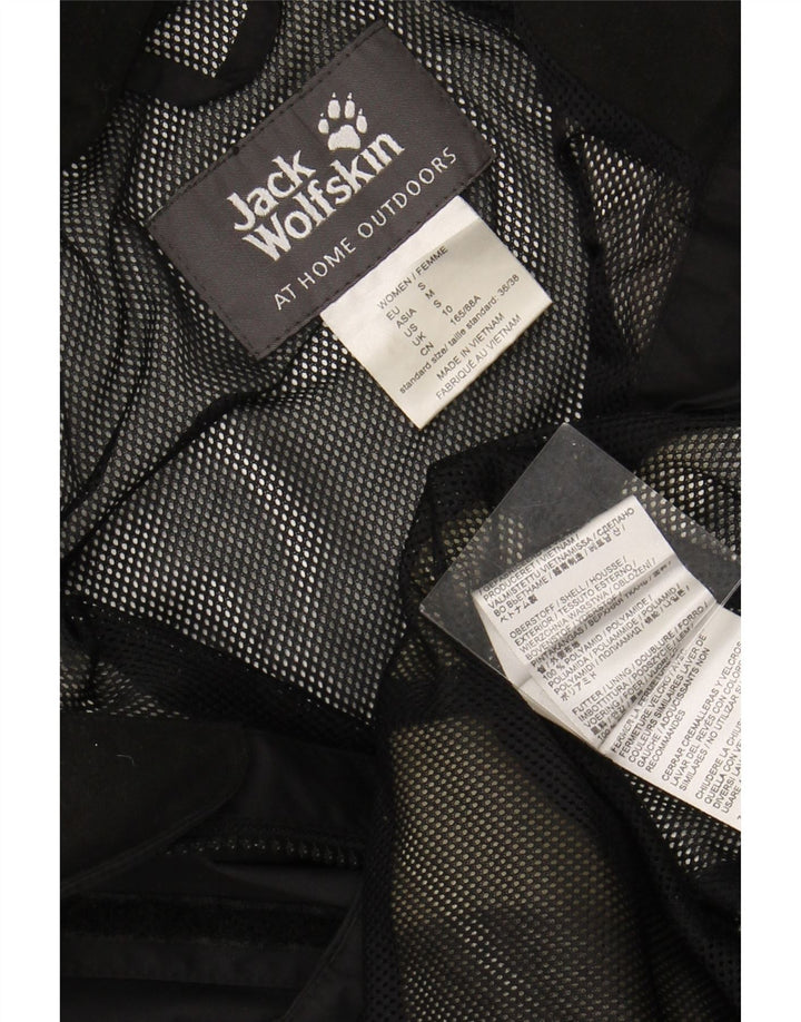 Γυναικείο μπουφάν βροχής JACK WOLFSKIN UK 10 Small Black Polyamide