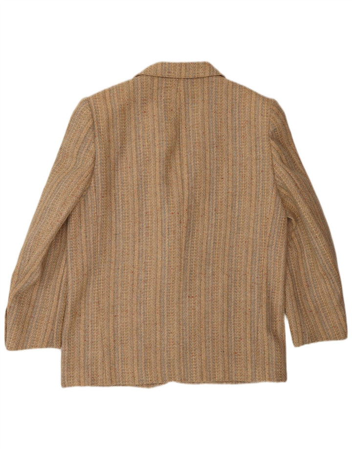 FENDI Γυναικείο σακάκι με 2 κουμπιά σακάκι IT 44 Μεσαίο μπεζ ριγέ κλασικό