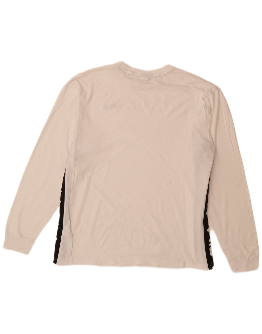 Ανδρικό γραφικό τοπ FILA με μακρυμάνικο μεγάλο λευκό χρώμα, βαμβακερό