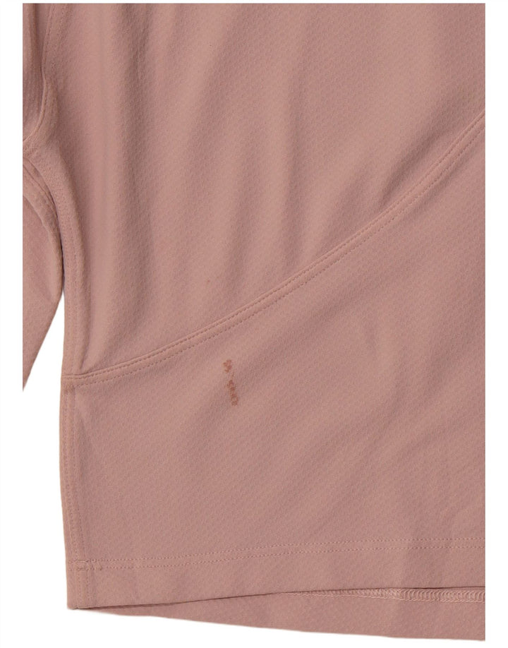 Γυναικείο μακρυμάνικο LULULEMON Loose Fit Crop Top UK 14 Medium Pink