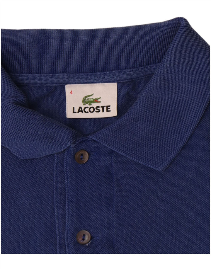Ανδρικό πουκάμισο πόλο Lacoste, νούμερο 4, Βαμβακερό, μεσαίο ναυτικό μπλε