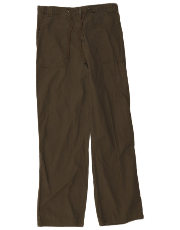 Marks & Spencer Γυναικείο Ψηλόμεσο Παντελόνι UK 12 Medium W30 L30 Khak