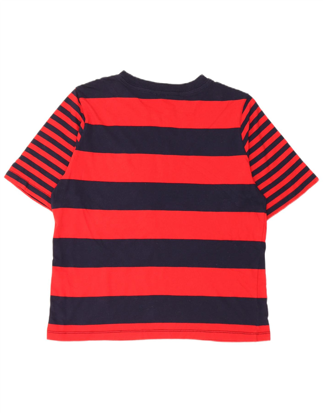 BENETTON Ανδρικό T-Shirt Top Βαμβακερό μεσαίο μπλε ναυτικό ριγέ