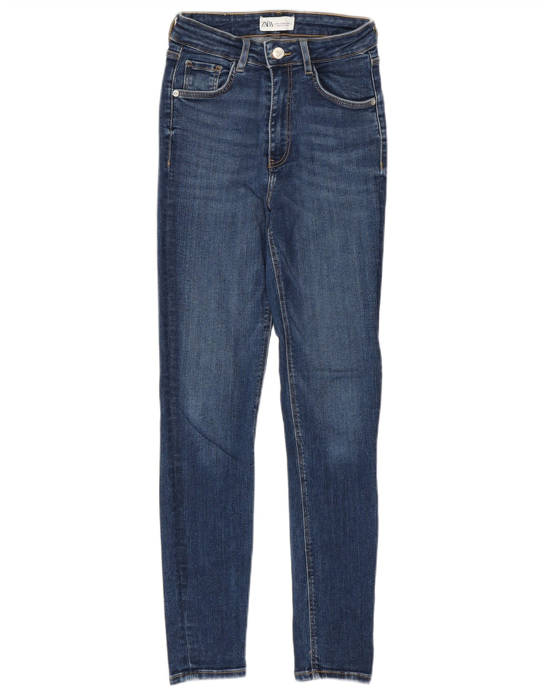 Zara Γυναικείο Ψηλό Skinny Jeans EU 36 Small W26 L27 Blue