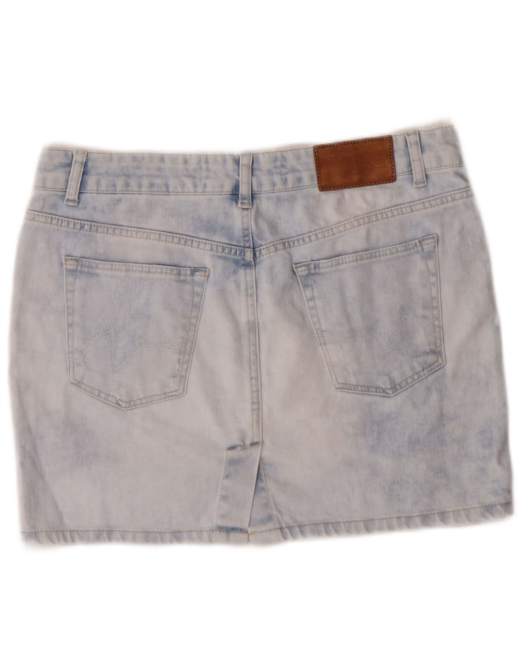 Zara Γυναικεία Acid Wash Τζιν φούστα EU 40 Medium W30 Blue Cotton Classic