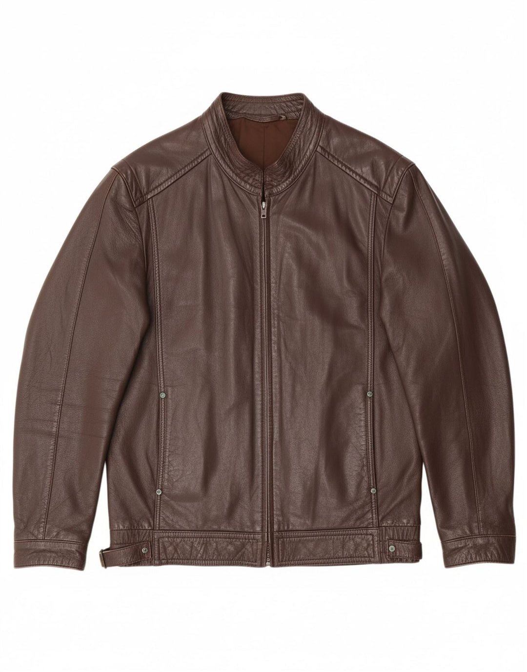 VINTAGE Mens Leather Jacket UK 40 Large Brown