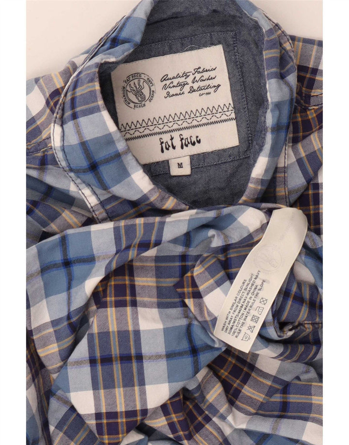 Ανδρικό πουκάμισο Fat Face Medium Blue Check Cotton