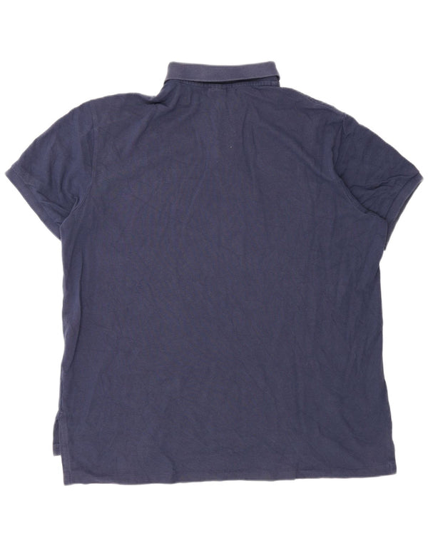 Polo Ralph Lauren Ανδρικό πουκάμισο Polo Προσαρμοσμένη Εφαρμογή 2XL Navy Blue βαμβακερό