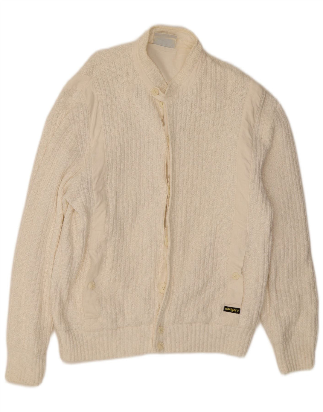 Ανδρικό πουλόβερ Navigare Cardigan IT 50/52 Medium White