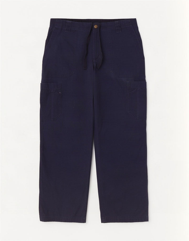 Carhartt Γυναικείο ίσιο παντελόνι Cargo Medium W30 L30 Navy Blue Cotton