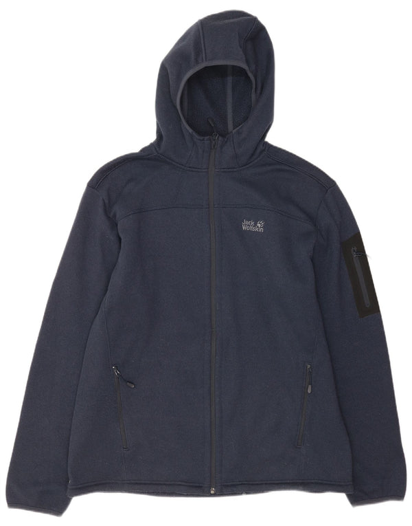 Ανδρικό πουλόβερ Jack Wolfskin με φερμουάρ UK 44/46 XL Navy Blue Polyester