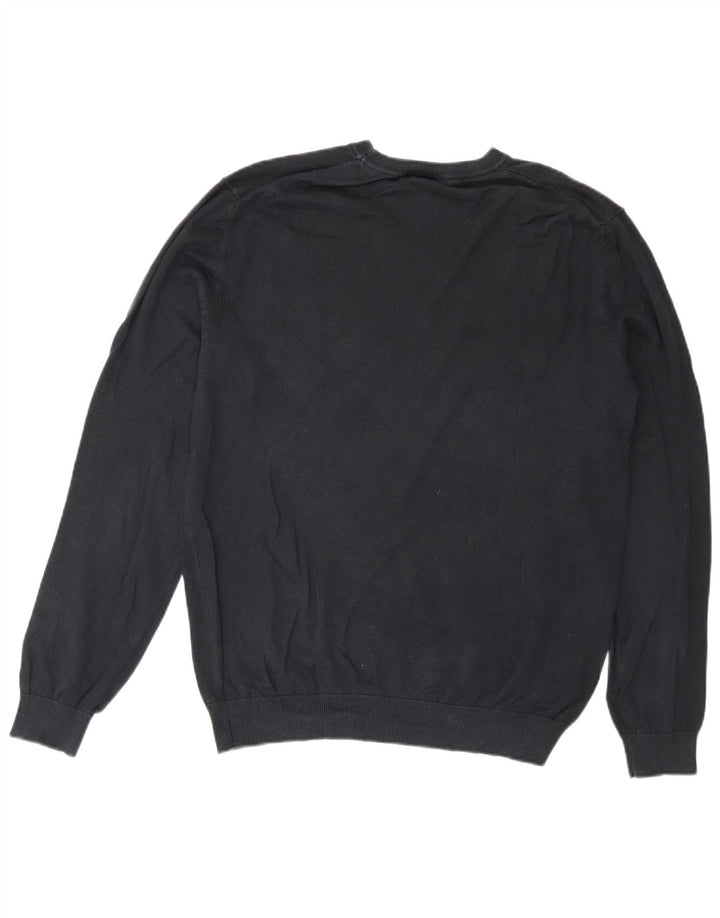 Ανδρικό πουλόβερ Benetton Crew Neck Jumper Medium Black Classic