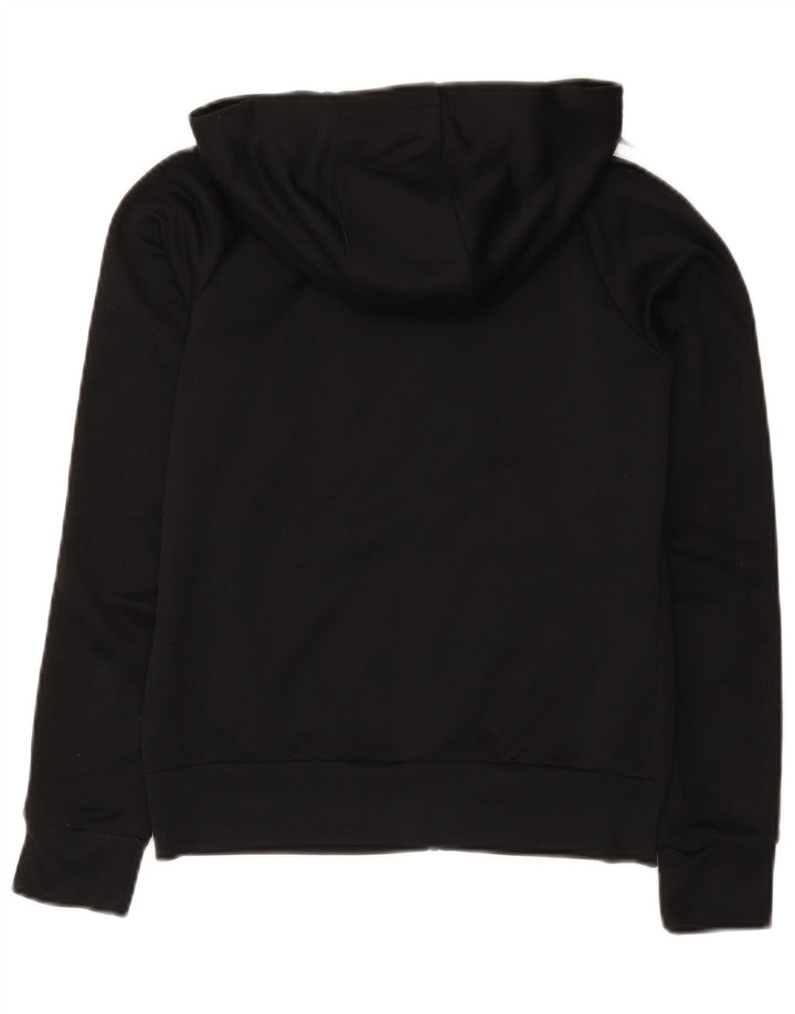 Adidas Boys Zip Hoodie πουλόβερ 11-12 ετών μαύρο πολυεστέρα