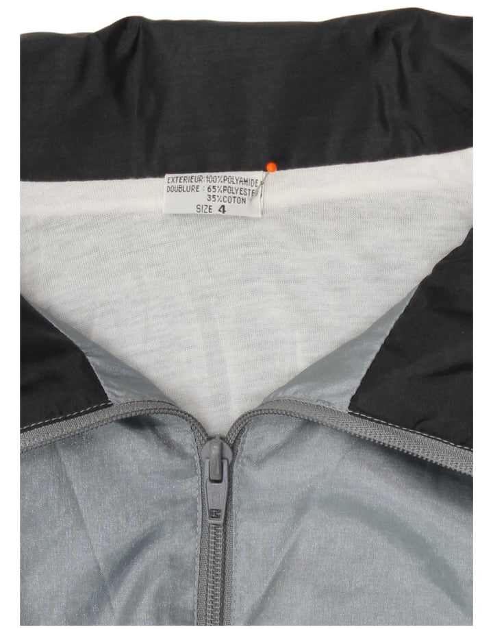 Vintage ανδρική αθλητική φόρμα Top Jacket XL Grey Geometric Polyamide