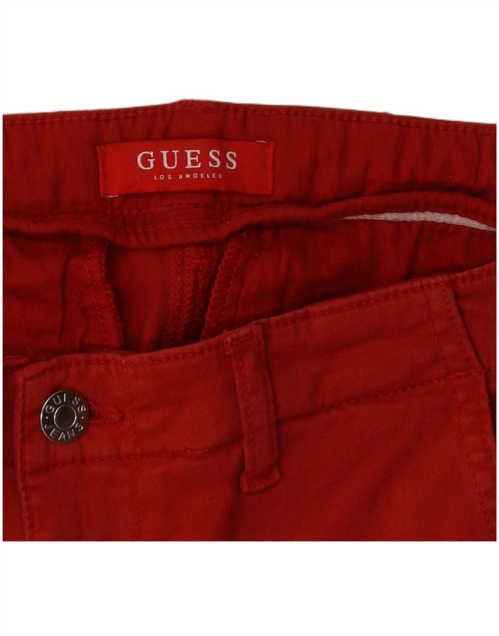 Guess Γυναικείο Slim Chino Παντελόνι W32 L29 Κόκκινο