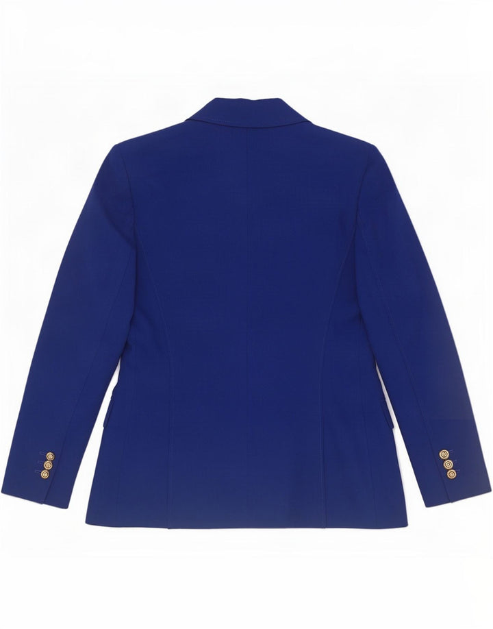 Zara Γυναικείο Μπλέιζερ Διπλό Μπουφάν UK 12 Μεσαίο Μπλε Πολυεστέρας