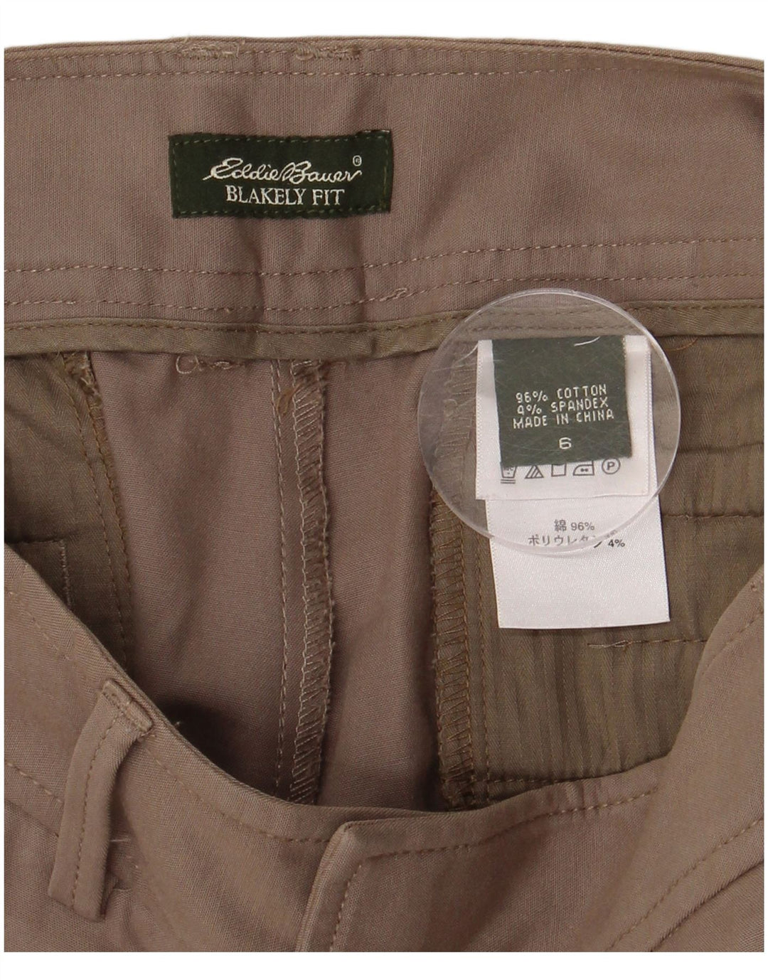 EDDIE BAUER Γυναικείο Blakely Fit Casual Παντελόνι US 6 Medium W30 L30 καφέ