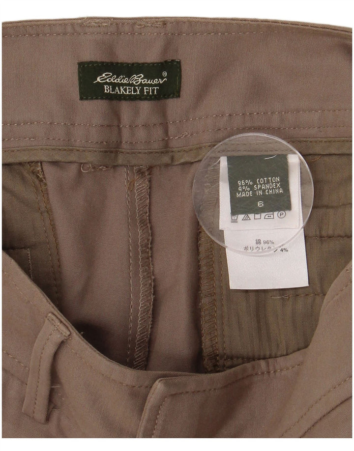 EDDIE BAUER Γυναικείο Blakely Fit Casual Παντελόνι US 6 Medium W30 L30 καφέ
