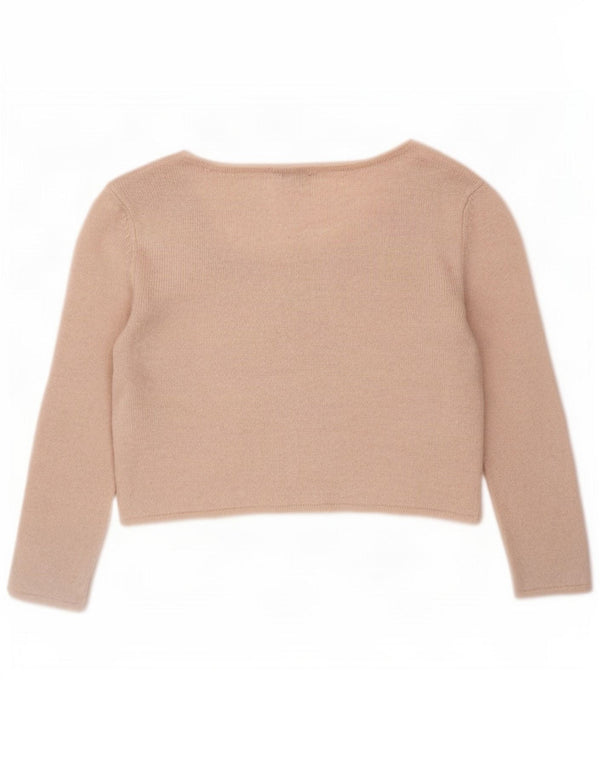 Topshop Γυναικεία Ζακέτα Crop UK 14 Μεσαίο Ροζ Ακρυλικό