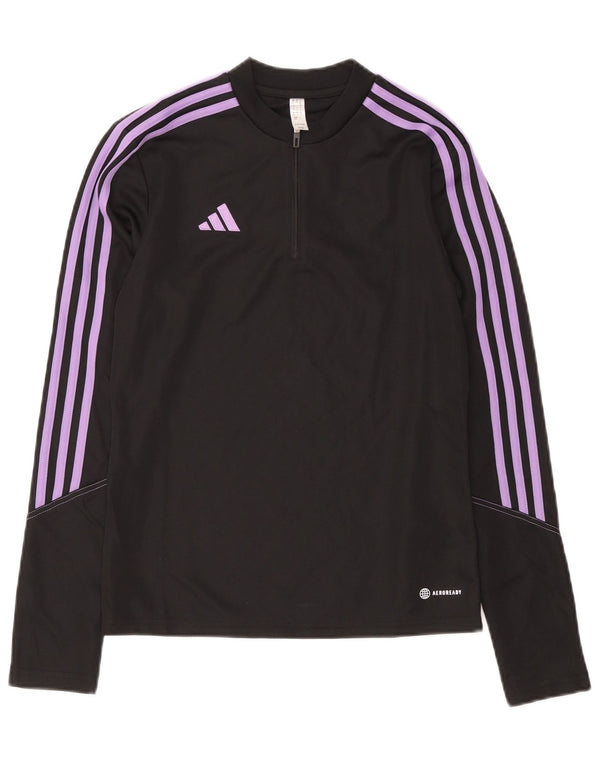 Adidas Γυναικεία φόρμα πουλόβερ με φερμουάρ Aeroready Top UK 8/10 Small Black