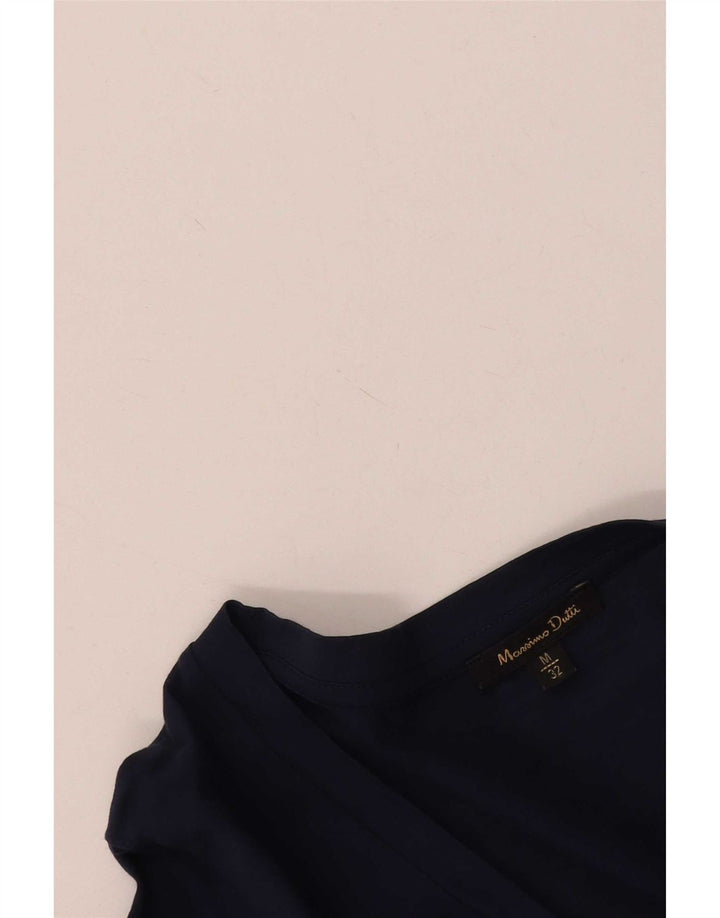 Massimo Dutti γυναικεία μπλούζα με 3/4 μανίκια τοπ UK 12 μεσαίου μπλε ναυτικού