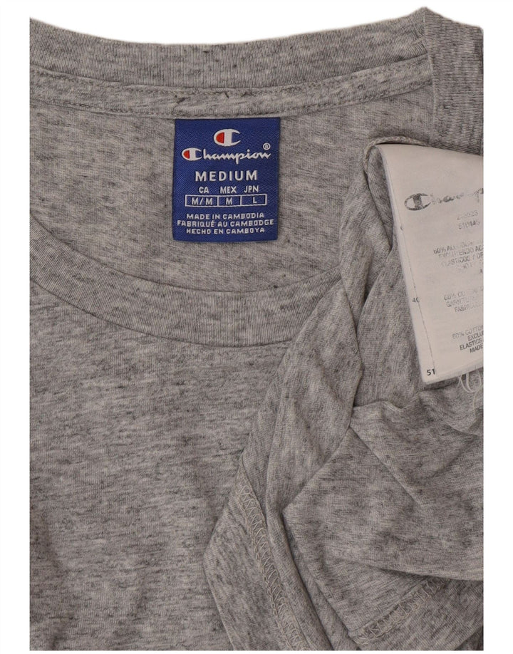 Ανδρικό γραφικό T-Shirt CHAMPION Τοπ μεσαίου γκρι βαμβακερό