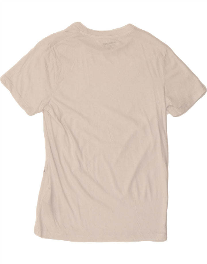 JACK & JONES Mens Graphic T-Shirt Top Medium White Cotton Vintage Jack & Jones and Second-Hand Jack & Jones from Messina Hembry 
