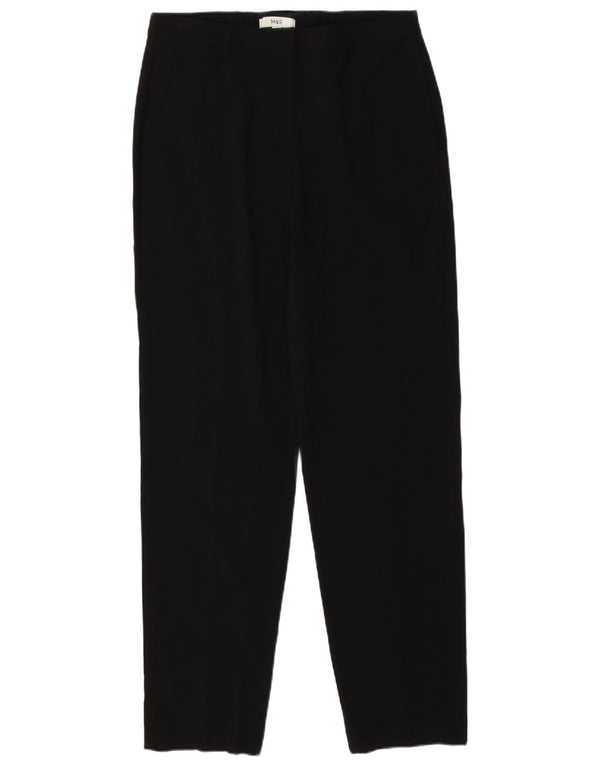 Marks & Spencer Γυναικείο κωνικό παντελόνι Chino UK 14 μεγάλο W32 L32 μαύρο