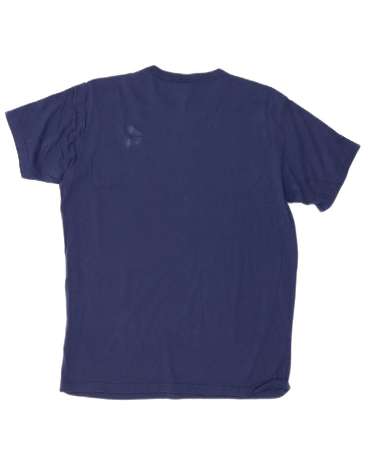 Ανδρικό γραφικό T-Shirt G-Star Top από μεσαίο μπλε ναυτικό βαμβακερό