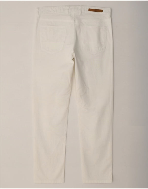 Massimo Dutti Ανδρικό slim Fit Casual Παντελόνι EU 42 Large W32 L28 White