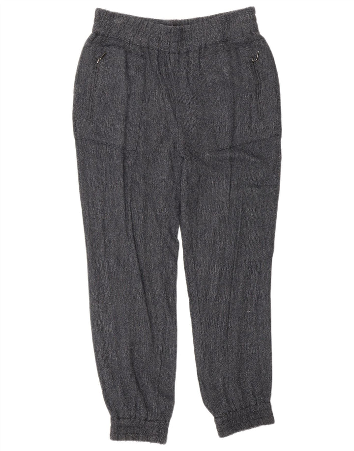 Zara Γυναικείο παντελόνι Jogger Medium W28 L27 Navy Blue ψαροκόκκαλο βισκόζη