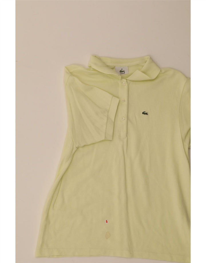 LACOSTE Womens Polo Shirt Size 40 Medium Yellow Vintage Lacoste and Second-Hand Lacoste from Messina Hembry 