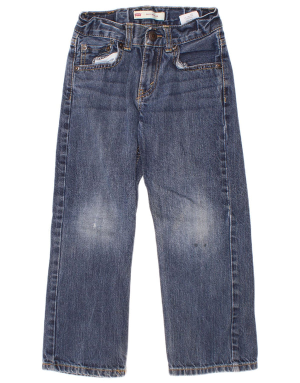 Levi's Boys 505 Regular Fit Straight Jeans 5-6 ετών W22 L20 Μπλε βαμβακερό