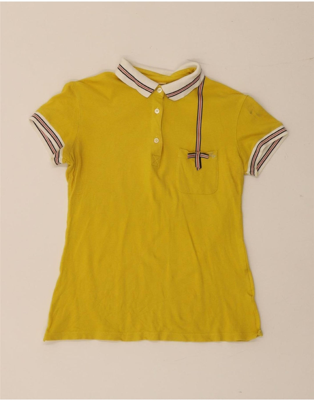 Fay γυναικείο μπλουζάκι πόλο UK 12 Medium Yellow