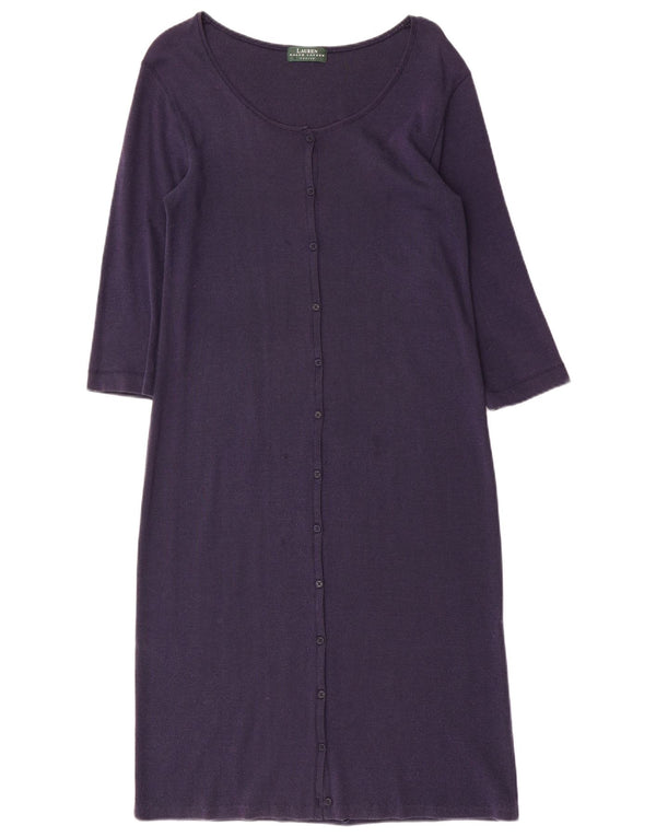 Ralph Lauren Γυναικείο μάξι φόρεμα 3/4 με μανίκια UK 10 Small Navy Blue