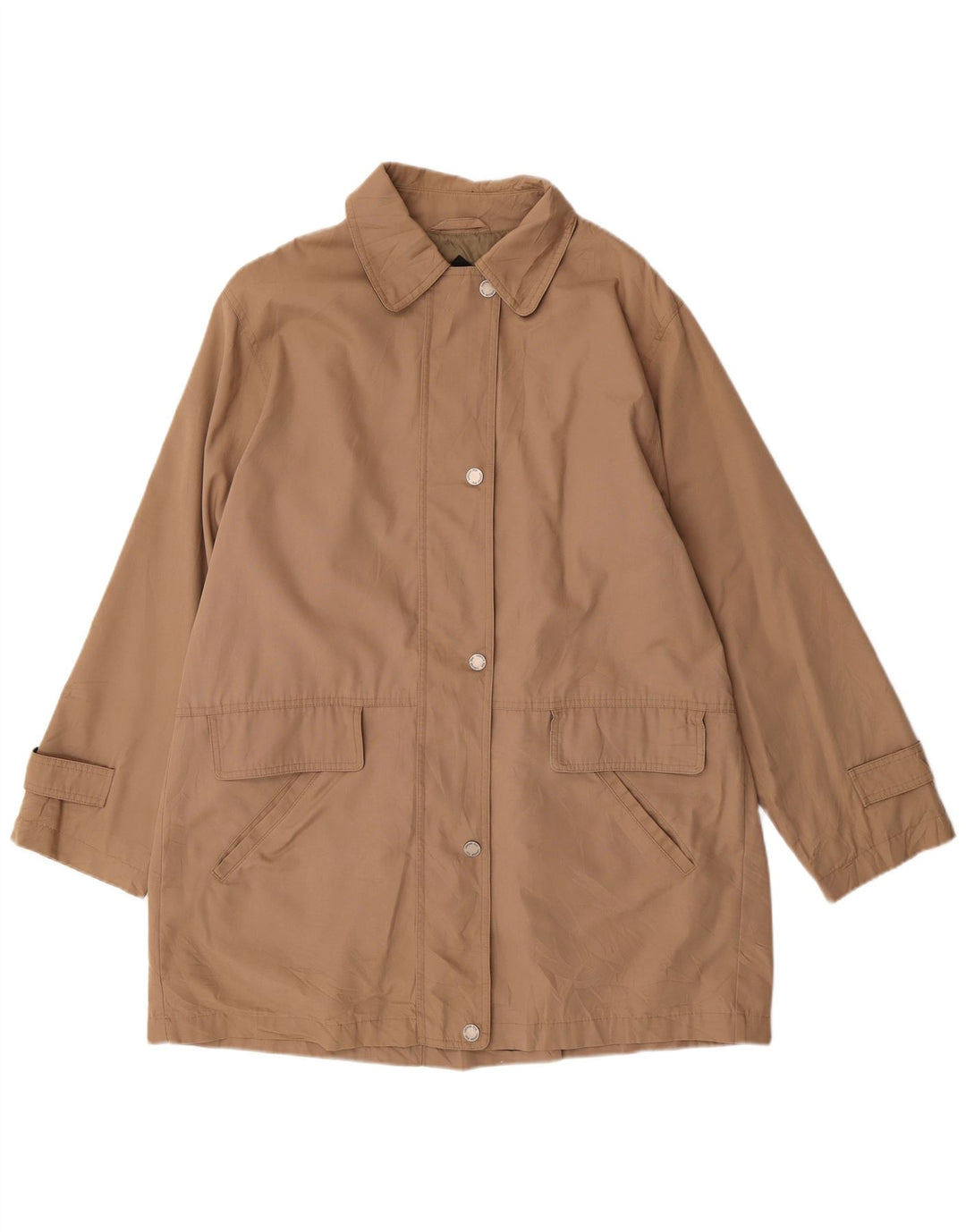 Γυναικείο πανωφόρι London Fog Loose Fit UK 14 Βαμβακερό μεσαίο καφέ