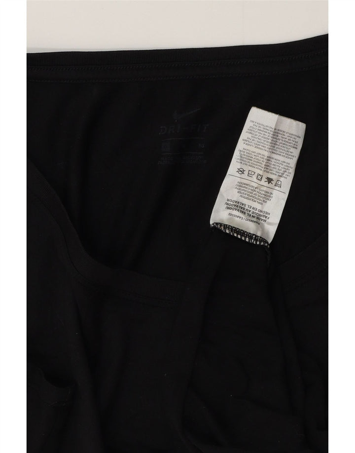 Γυναικείο T-shirt Nike Dri Fit Top UK 18 XL Μαύρο πολυεστέρα