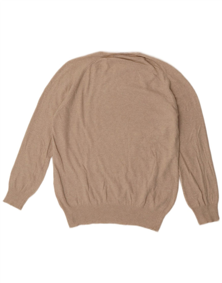 Ανδρικό πουλόβερ Zara Crew Neck Jumper Μεσαία Μπεζ βισκόζη