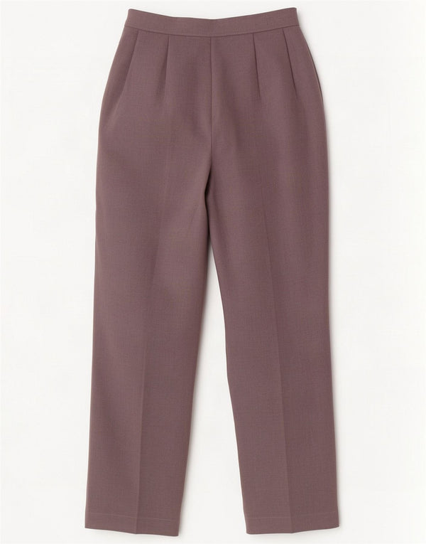 Marks & Spencer Womens Tapered Casual Trousers UK 8 Small W24 L27 Grey