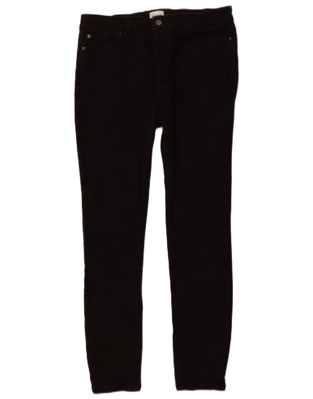 WHITE STUFF Γυναικείο ψηλόμεσο στενό τζιν UK 14 μεγάλο W32 L29 μαύρο