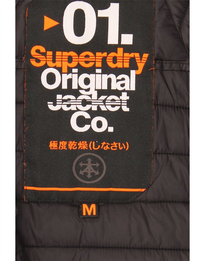 Ανδρικό μπουφάν με κουκούλα Superdry UK 38 Medium Black Colourblock
