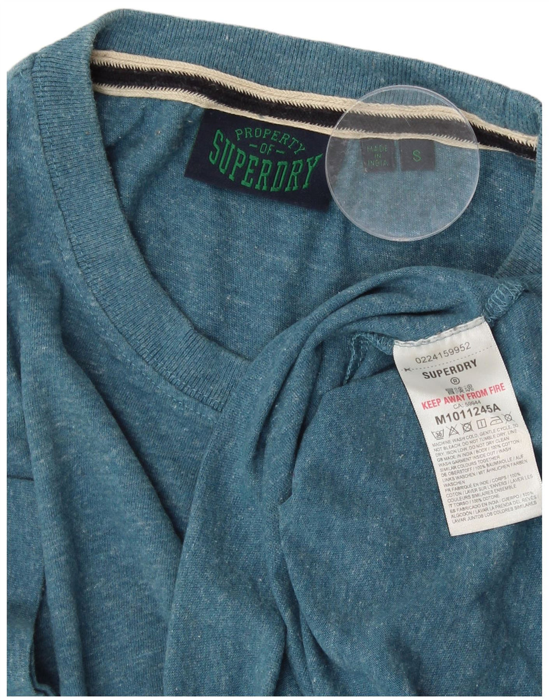 Ανδρικό μπλουζάκι SUPERDRY Μπλουζάκι από βαμβακερό μικρό μπλε φλιτζάνι