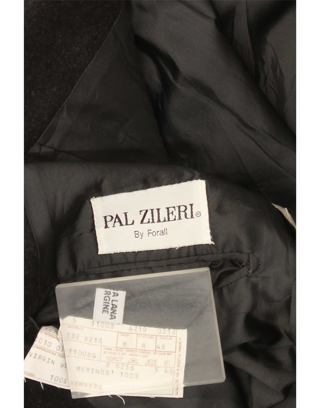 Pal Zileri Ανδρικό σακάκι 2 κουμπιών σακάκι IT 48 Μεσαίο γκρι παρθένο μαλλί